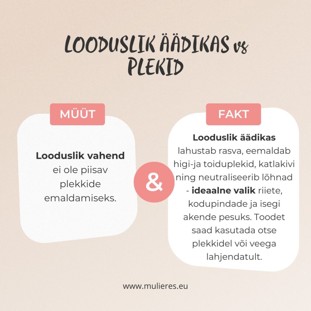 Mulieres looduslik äädikas