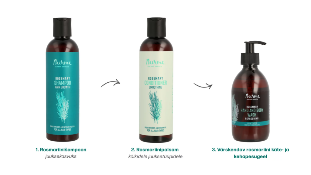 Rosmariin Nurme Looduskosmeetika uues tootesarjas.